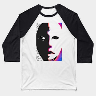 Silhouette face Baseball T-Shirt